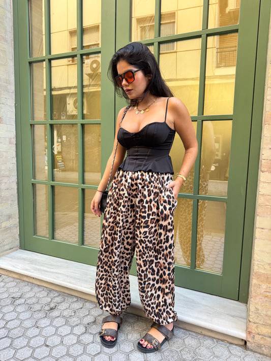 PANTALÓN BOMBACHO LEOPARDO