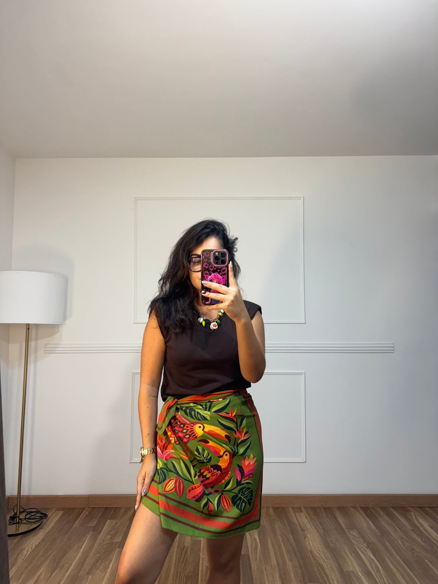 FALDA PAREO CORTA VERDE