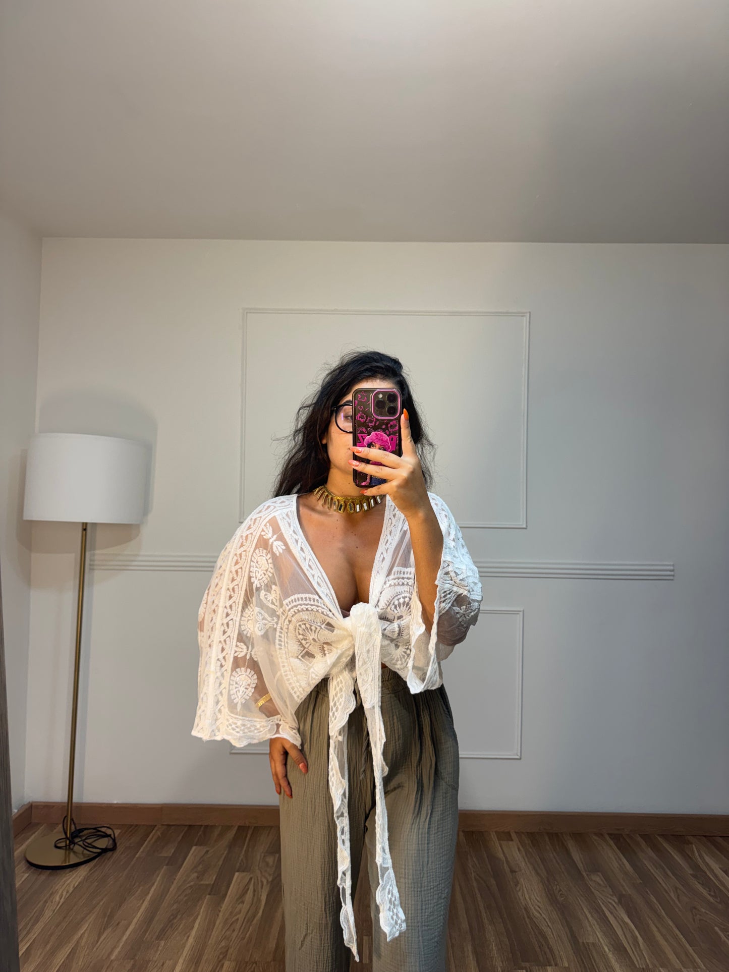 SOBRECAMISA ENCAJE