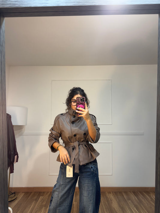 CHAQUETA POLIPIEL CUELLO