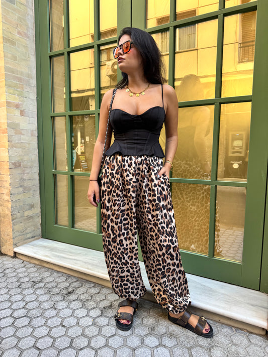 PANTALÓN BOMBACHO LEOPARDO