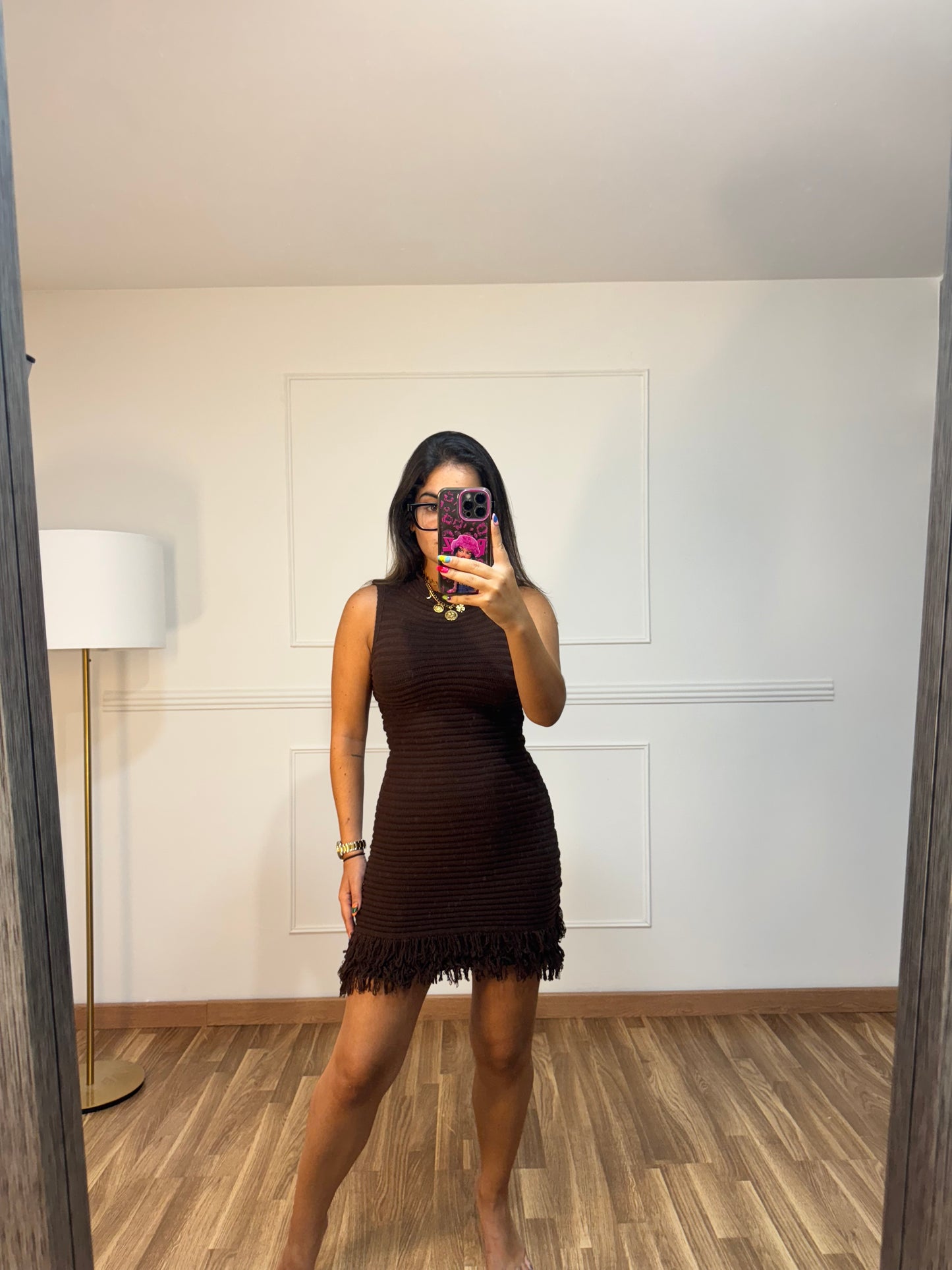 VESTIDO FLECOS