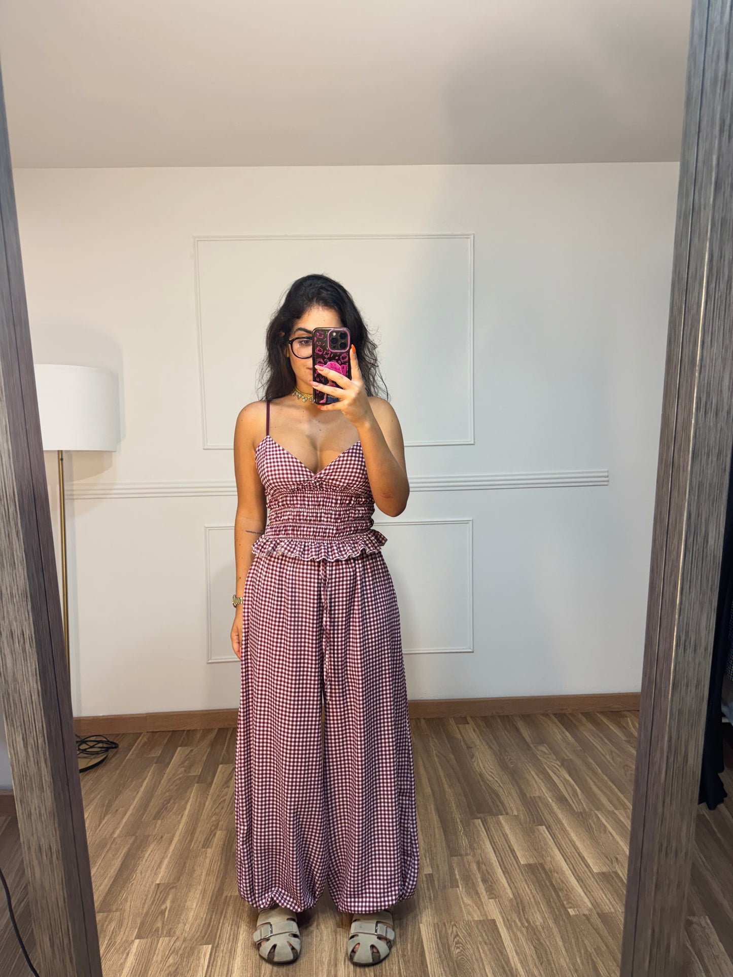 CONJUNTO VICHY TIRAS