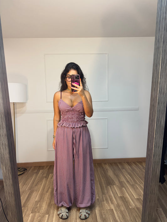 CONJUNTO VICHY TIRAS
