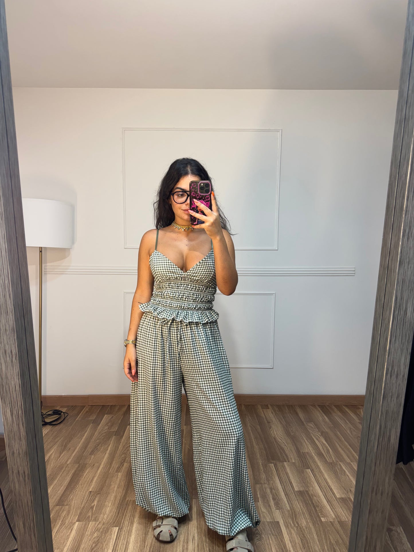 CONJUNTO VICHY TIRAS