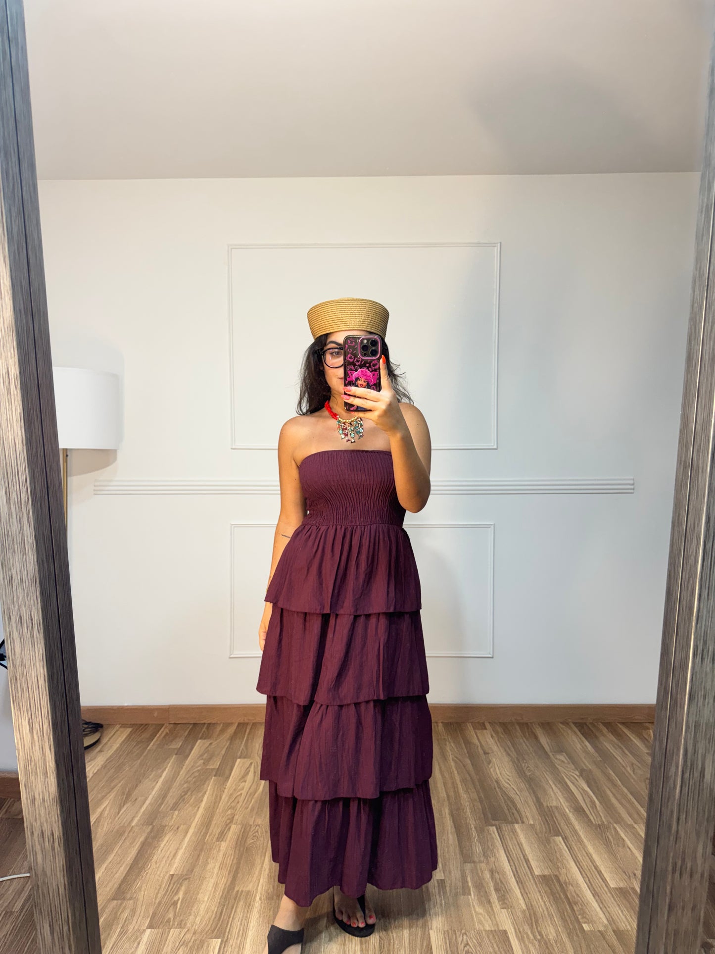 VESTIDO VOLANTE MIDI
