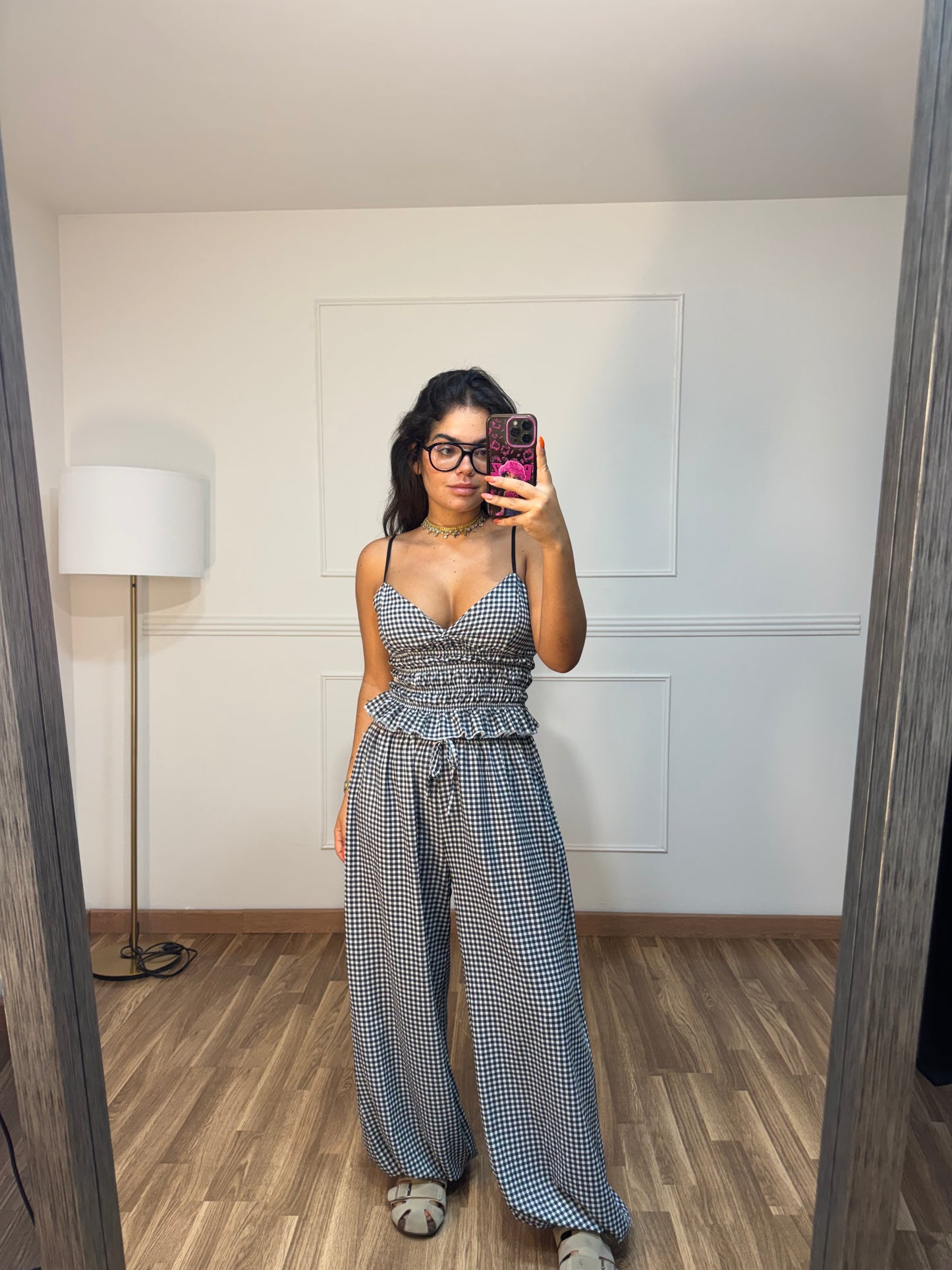 CONJUNTO VICHY TIRAS