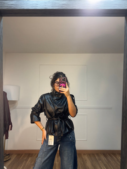 CHAQUETA POLIPIEL CUELLO