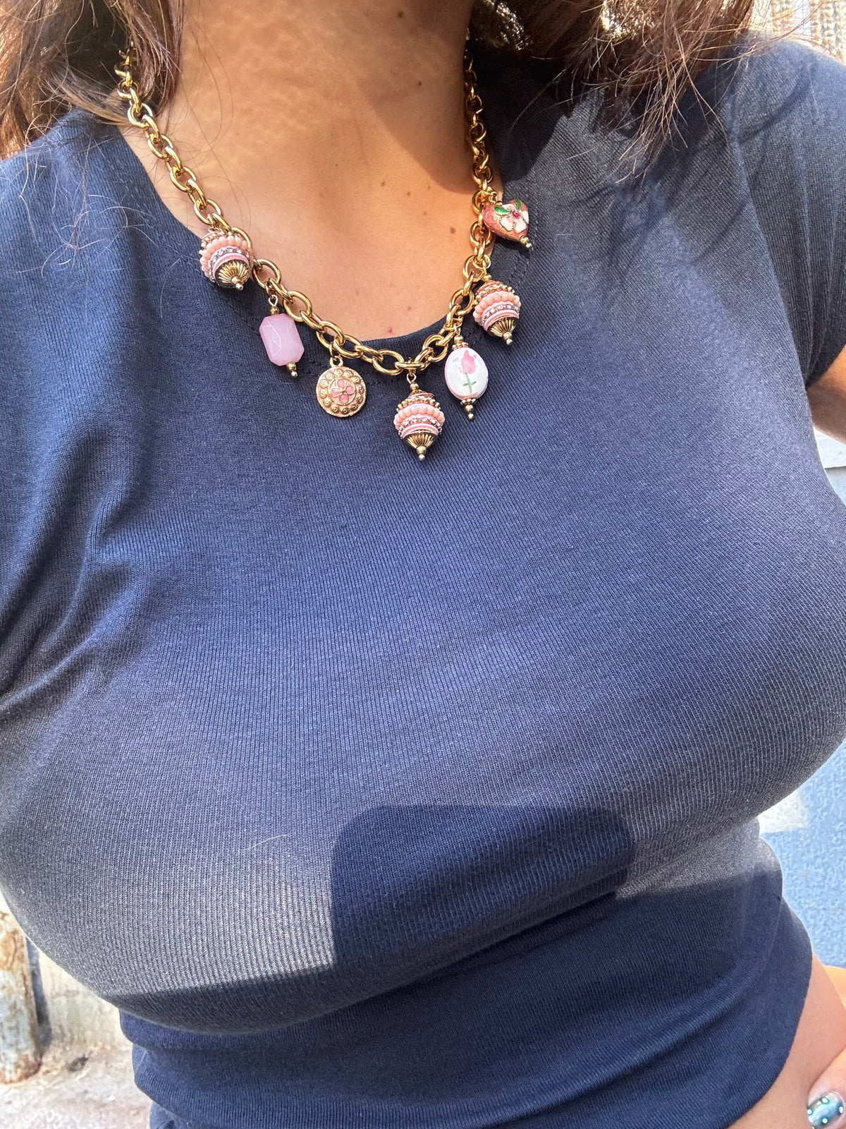 COLLAR ROSA